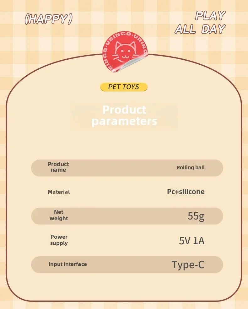 Interactive Dog Ball Automatic Puppy Toys for Puppies Dogs Toy Pet Balls Cats Products Intelligence Moving Small Supplies Home