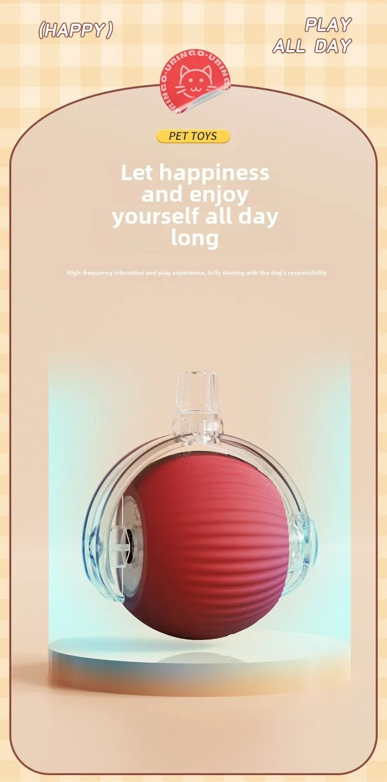 Interactive Dog Ball Automatic Puppy Toys for Puppies Dogs Toy Pet Balls Cats Products Intelligence Moving Small Supplies Home